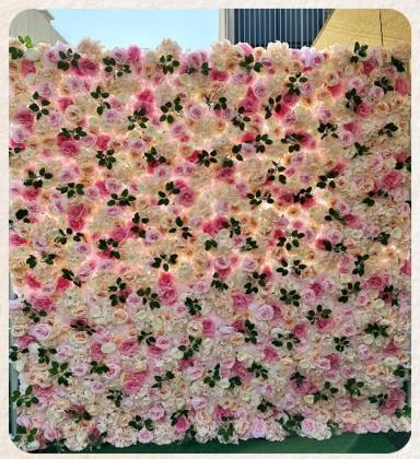 White Rose Garden flower wall